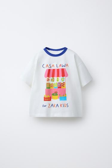 Zara CASA LAWA X ZARA KIDS PRINTED T-SHIRT - White