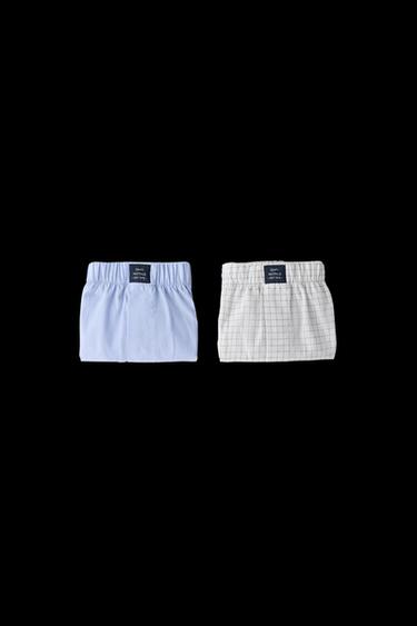 8–14 JAHRE/2ER-PACK POPELINE-BOXERSHORTS - Blau von Zara - Bild 0