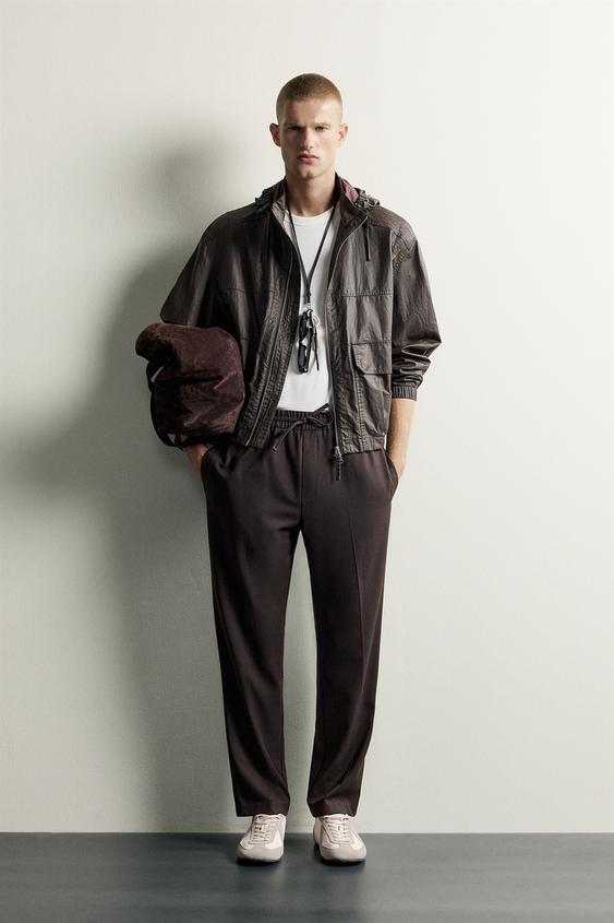 COMFORT JOGGER WAIST TROUSERS - Chocolate by Zara - Image 0