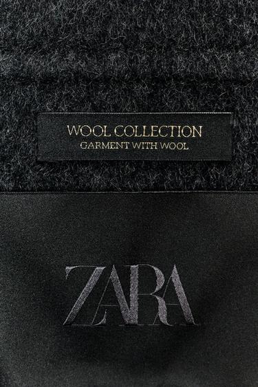 ZW COLLECTION WOOL JACKET - Dark grey by Zara - Image 8