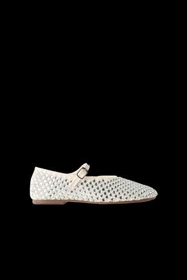 Zara FANTASY BALLET FLATS - Off White - Image 0