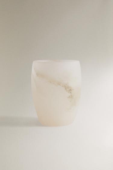 ALABASTER TOOTHBRUSH TUMBLER - White by Zara - Image 0