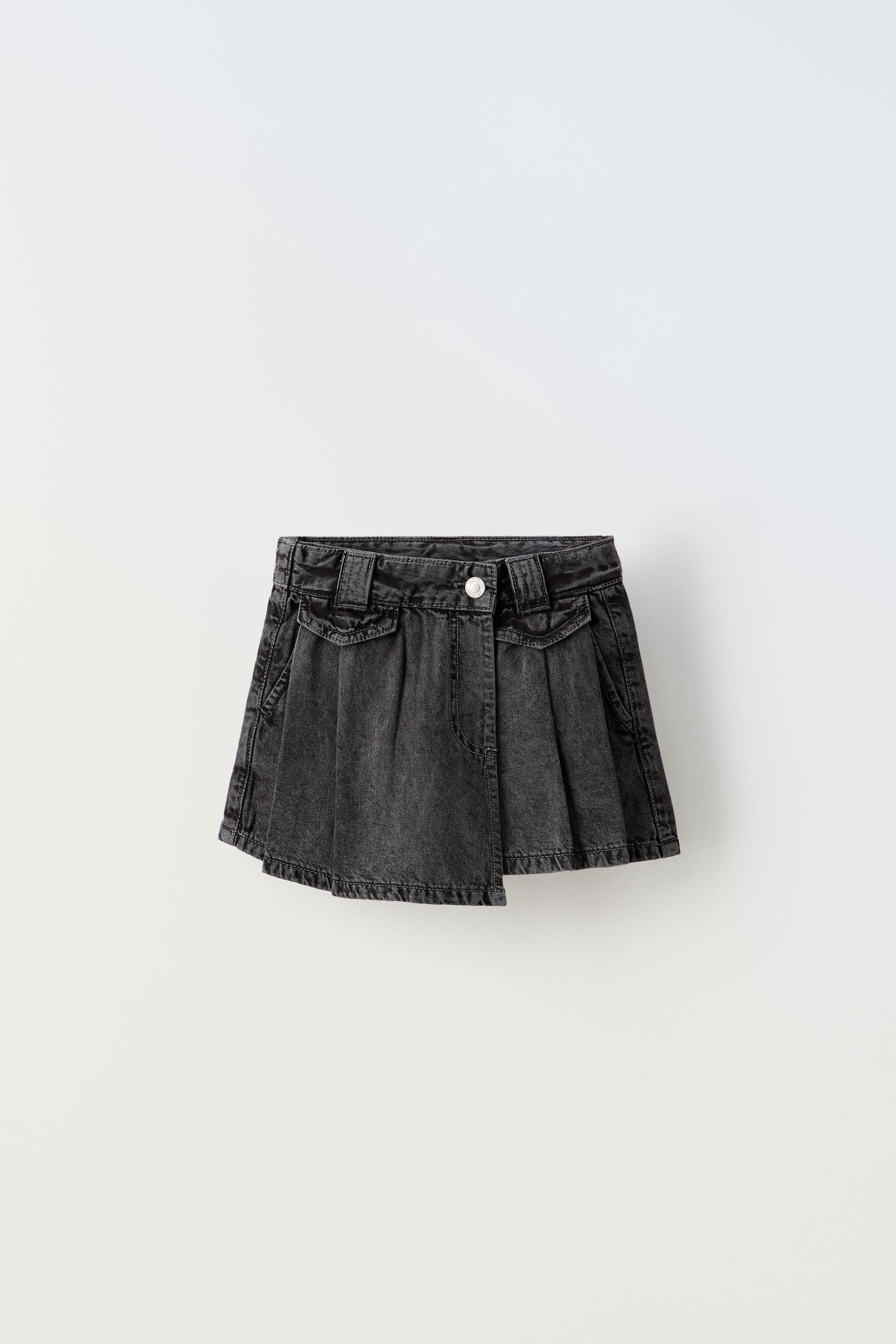 BOX PLEAT SKORT - Gray