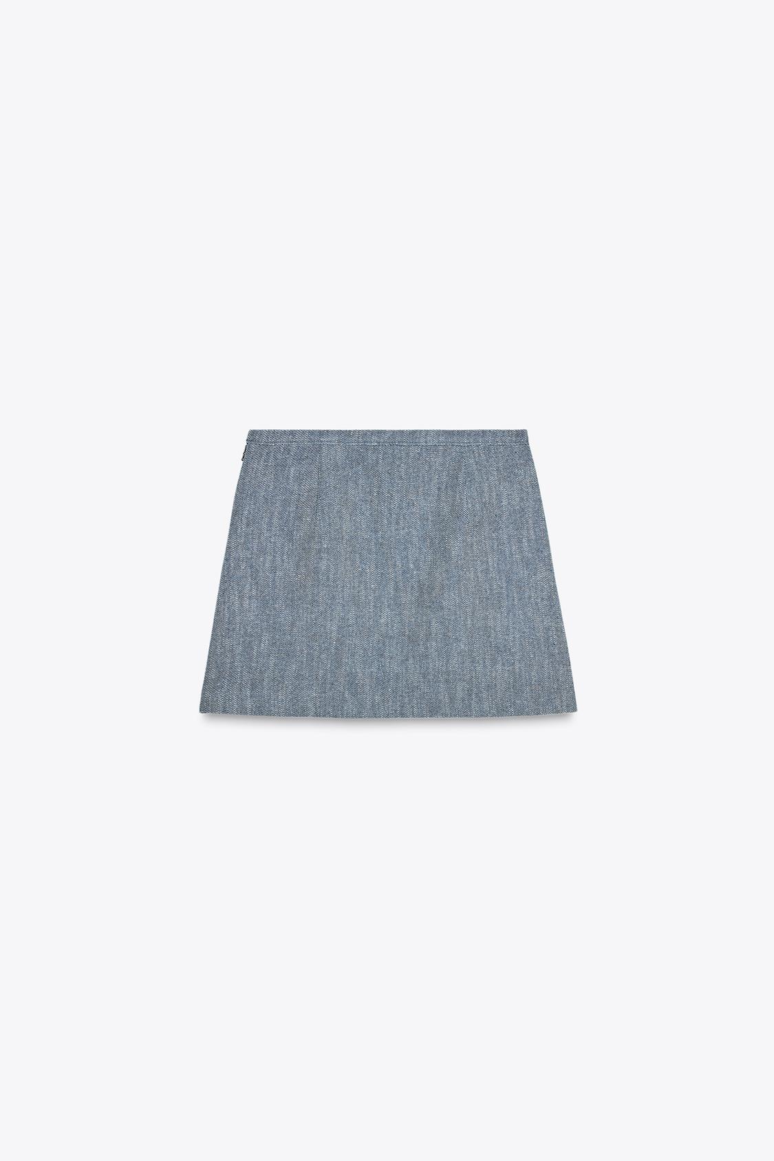 SHORT TEXTURED SKIRT