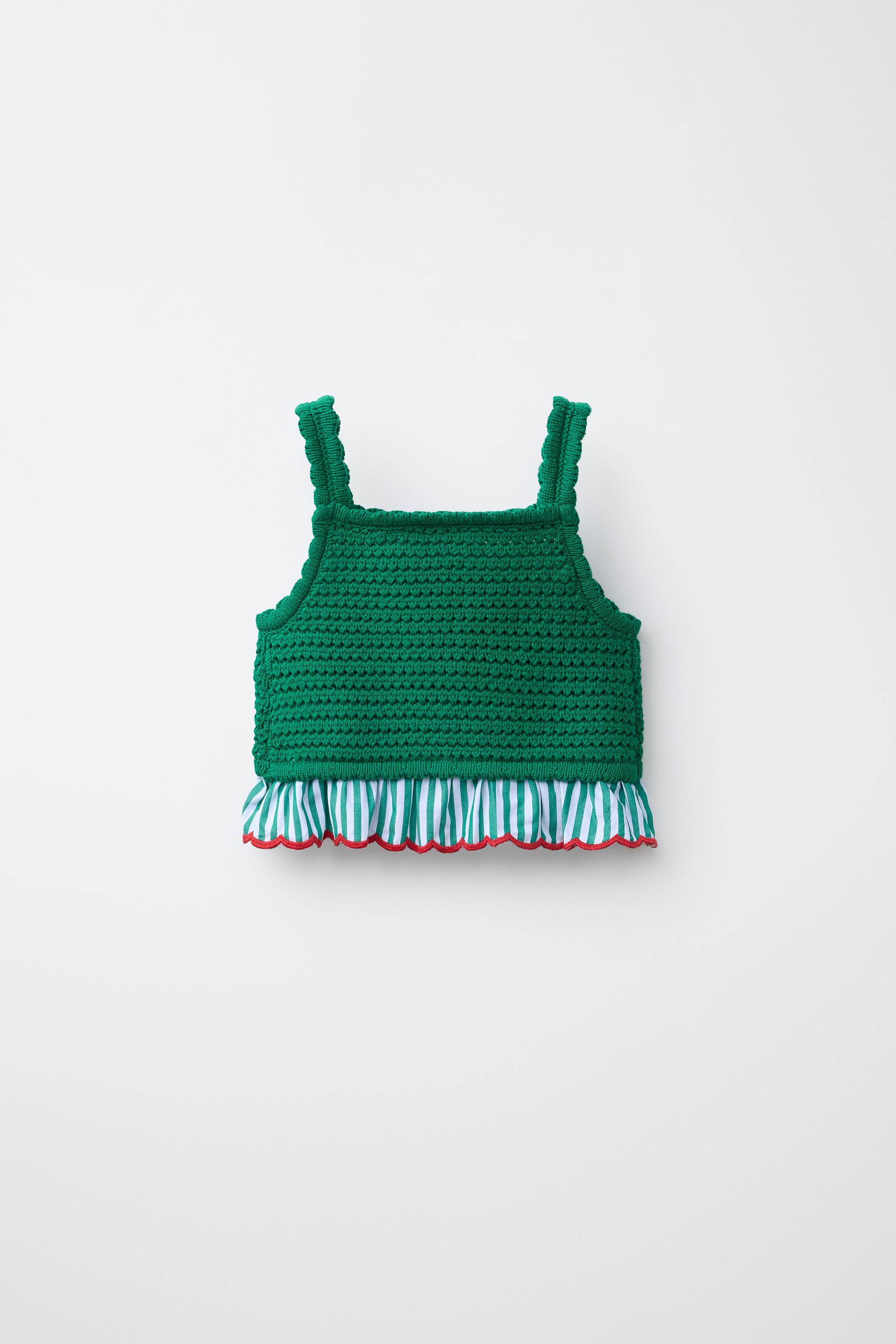 TOP EN CROCHET CASA LAWA X ZARA KIDS