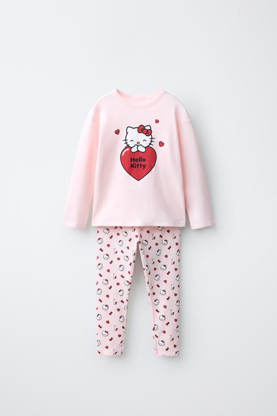 2-6 ЛЕТ/ПИЖАМА С ПРИНТОМ HELLO KITTY © — СВЕТЛО-РОЗОВЫЙ от Zara — изображение 0