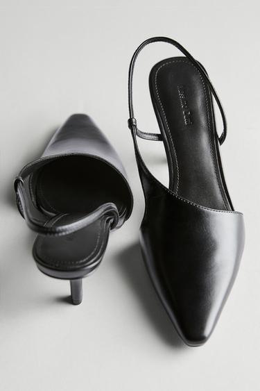 Zapato tacón asimétrico - Negro de Zara