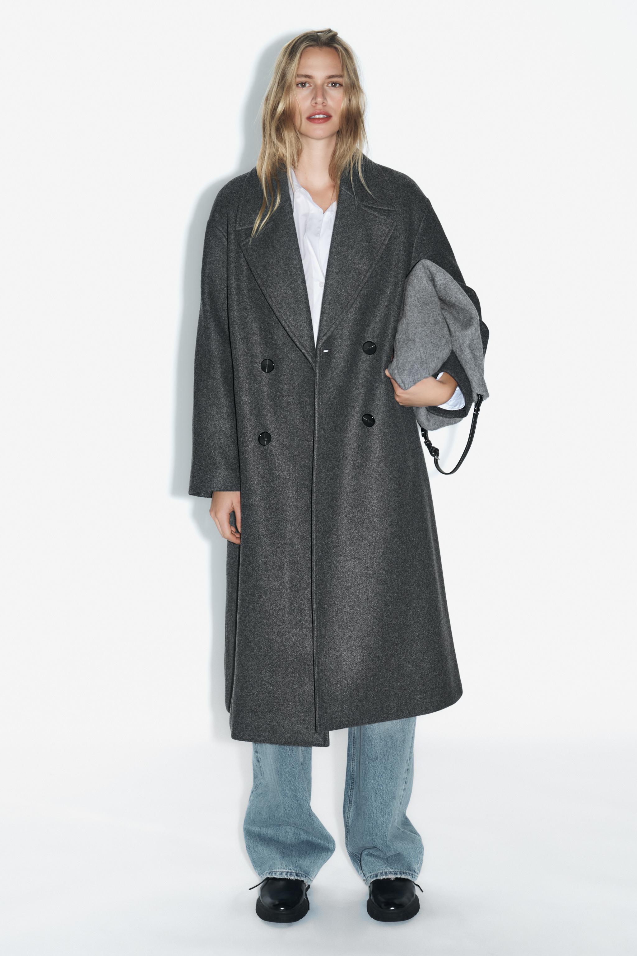 SOFT OVERSIZED COAT - Dark gray