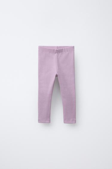 LEGGING RIB BÁSICO - Malva claro de Zara