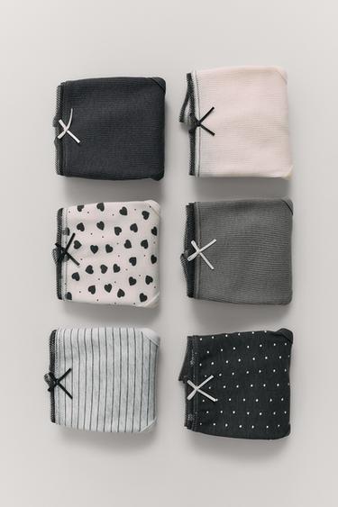 2-6 YEARS / SIX-PACK OF PRINTED BRIEFS - Black by Zara