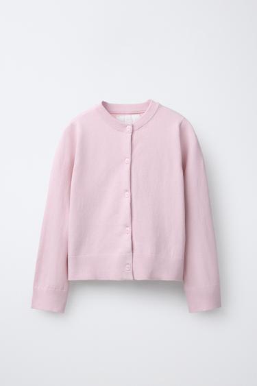 Zara PLAIN CARDIGAN - Pink