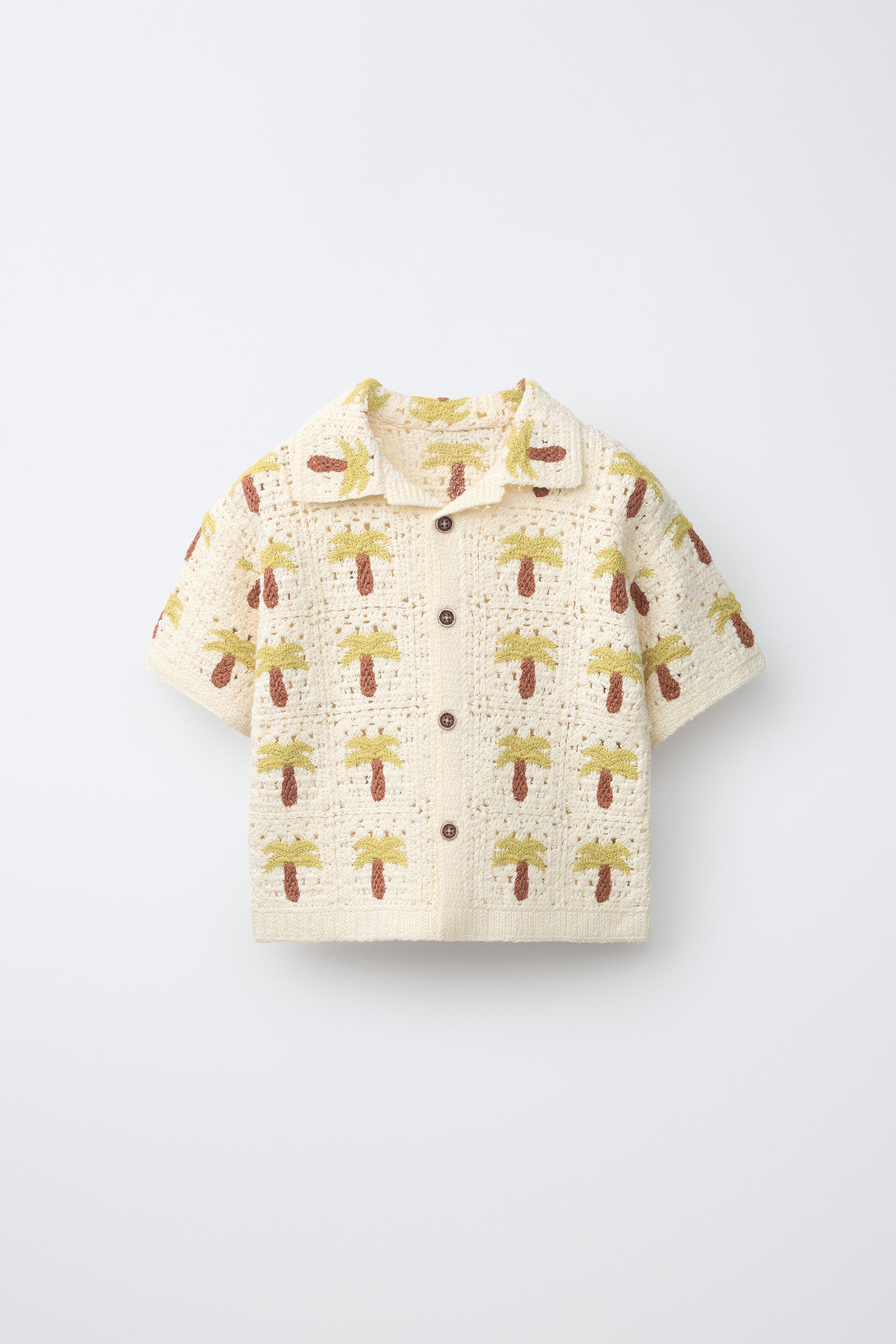 CROCHET PALM TREE SHIRT