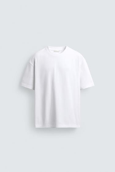 Zara RELAXED FIT T-SHIRT - White