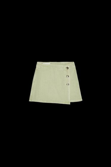 Z1975 DENIM SKORT - Khaki by Zara - Image 0