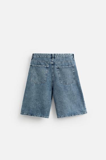 BERMUDA EN DENIM OVERSIZE - Bleu moyen de Zara - Image 7
