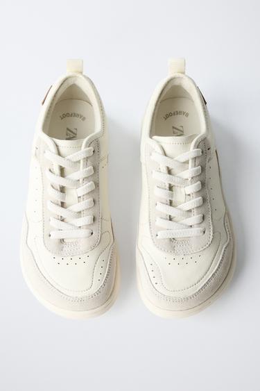 TENNIS EN CUIR BAREFOOT - Blanc écru de Zara - Image 8