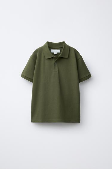 Zara BASIC POLO MAJICA OD PIKEA – Kaki