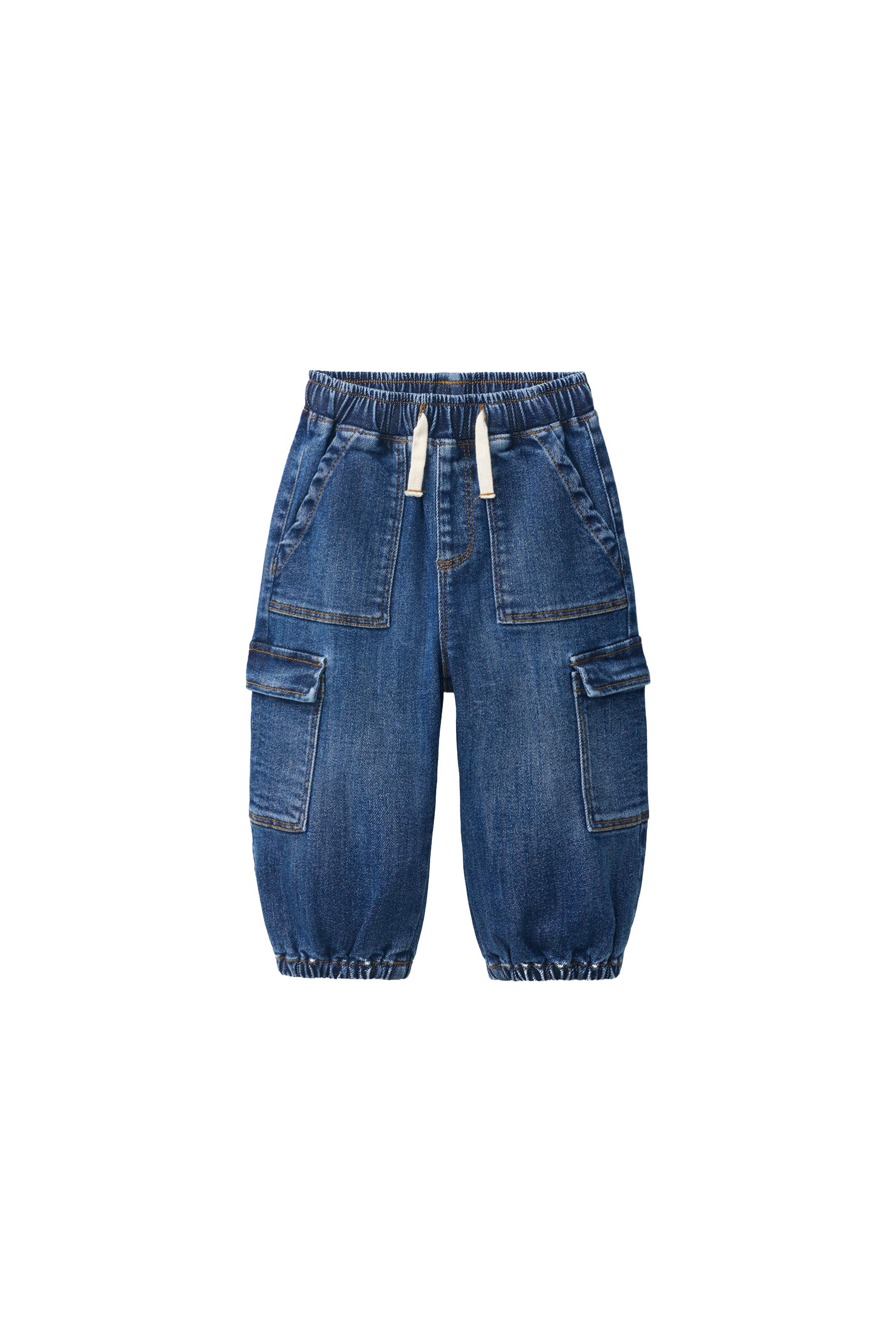 COMFY CARGO JOGGER JEANS - Mid-blue | ZARA United States