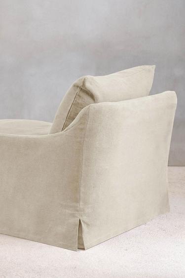 LOVESEAT 01 LINEN COVER - Light beige by Zara - Image 2