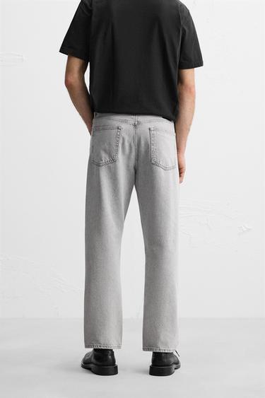 STRAIGHT ANKLE FIT JEANS - Grey by Zara - Image 2