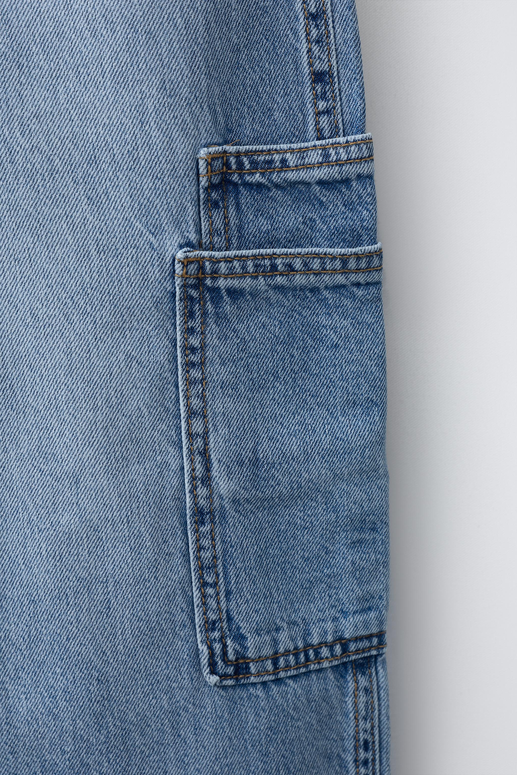 ルーズフィット カーゴデニムパンツ - ライトブルー | ZARA Japan / 日本