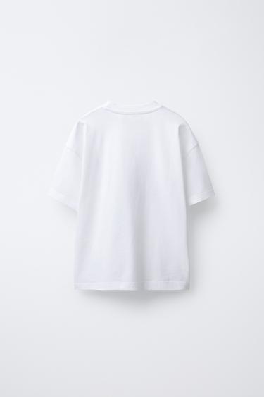 VARSITY T-SHIRT - White by Zara - Image 1