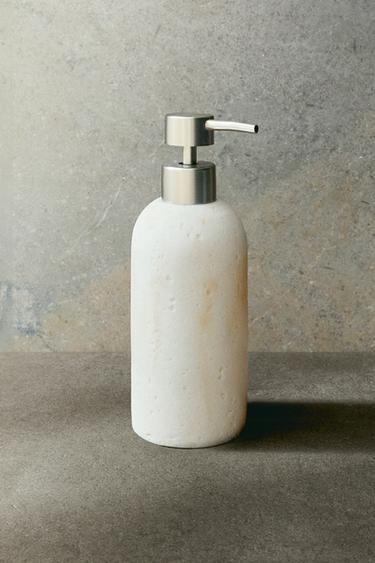 MARBLE-EFFECT SOAP DISPENSER - Beige by Zara - Image 5