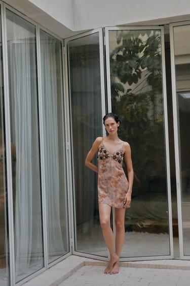 TIE-DYE FLORAL 3D DRESS - Multicoloured by Zara - Image 0