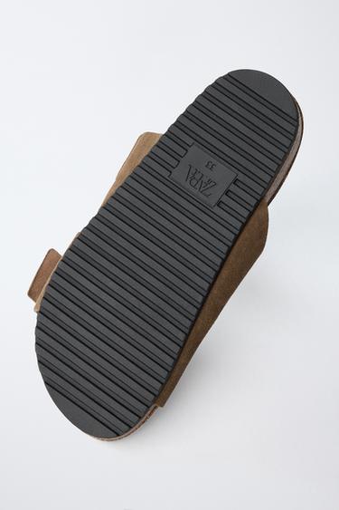 LEATHER SANDALS - Brown by Zara - Image 8