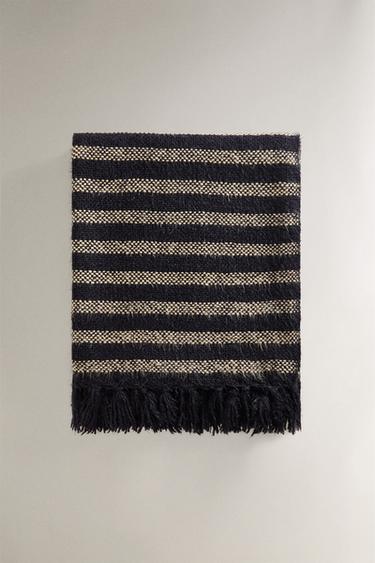 STRIPED THROW - Blue by Zara