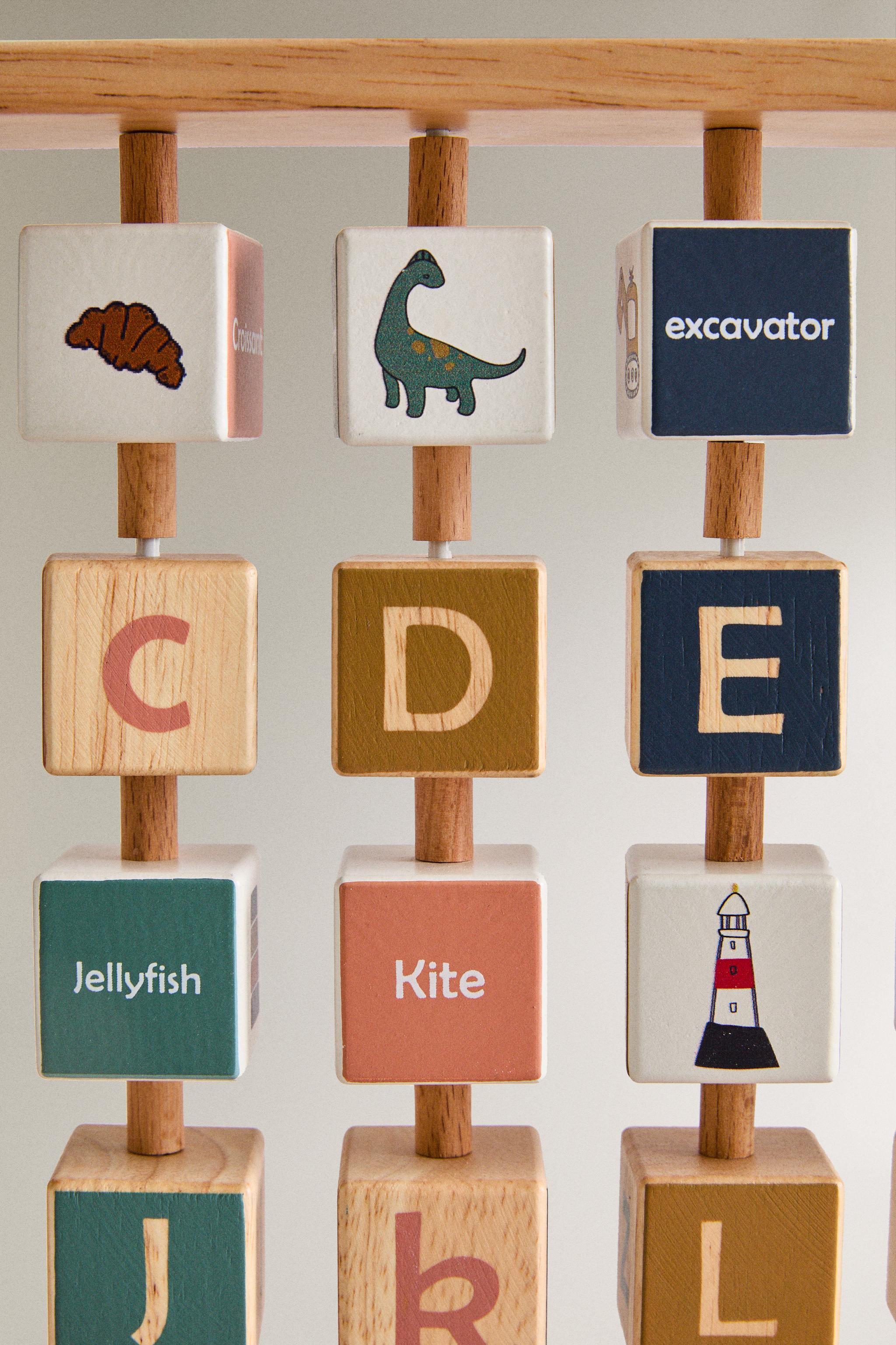 Zara KIDS' WOODEN ALPHABET TOY — фото 3