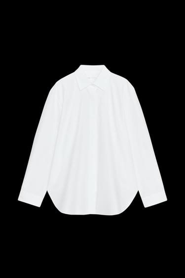 POPLIN SHIRT ZW COLLECTION - White by Zara