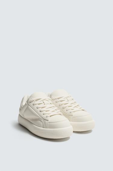 TÊNIS ACOLCHOADO - Branco-osso da Zara