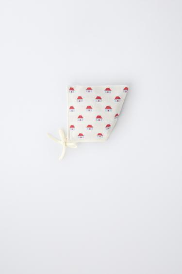 CAPOTA PUNTO JACQUARD CASITAS - Crudo de Zara