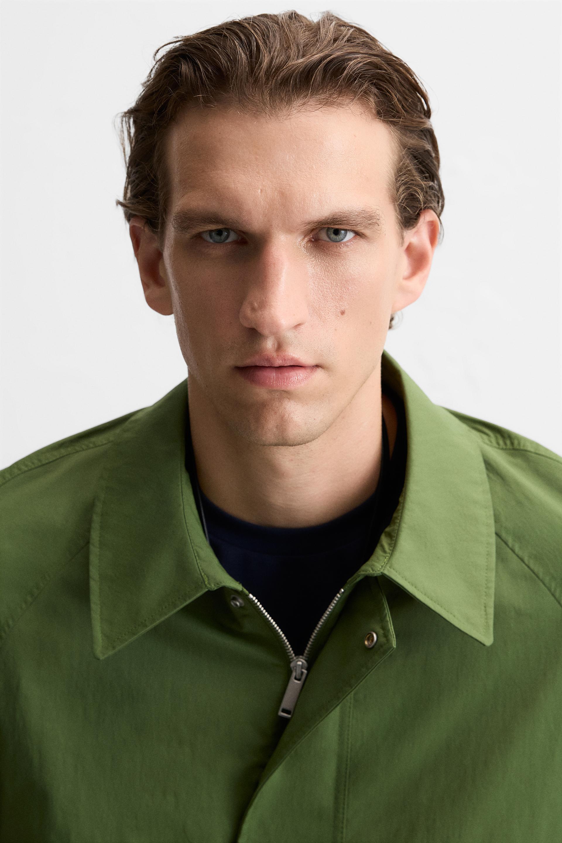 Green jacket zara hotsell