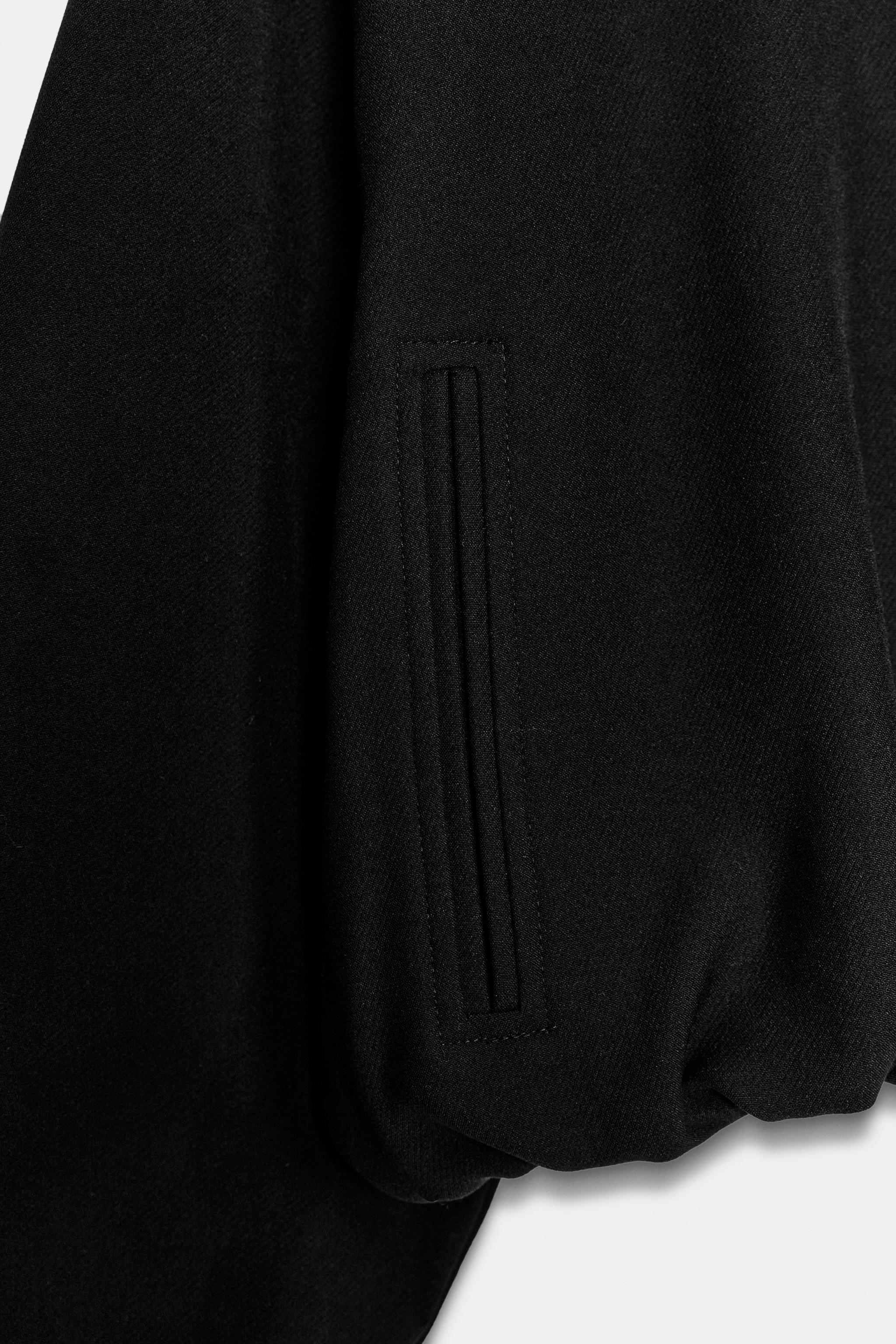 PUFF SLEEVE ZIP JACKET