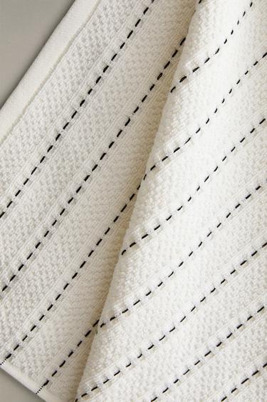 TORCHON DE CUISINE COTON ÉPONGE - noir/jaune de Zara - Image 2