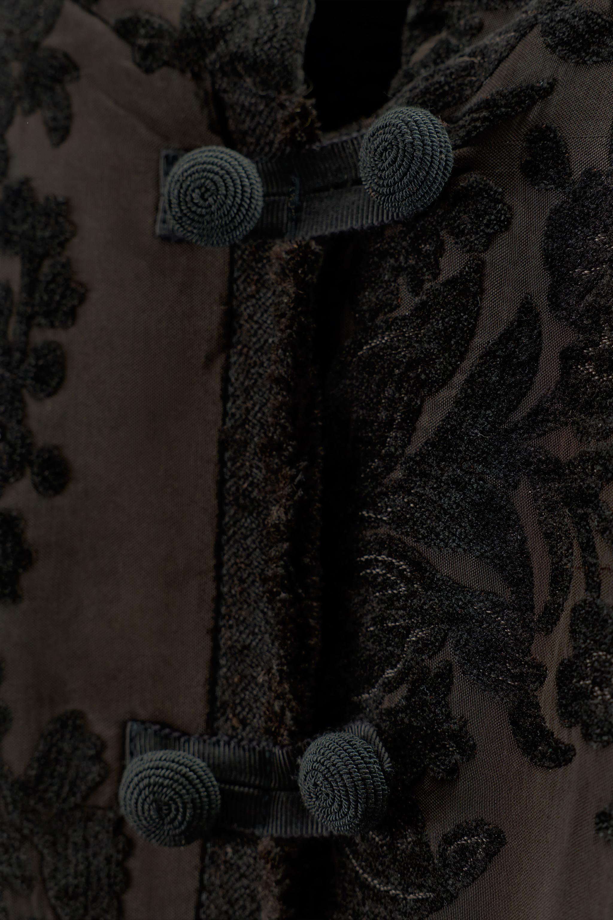 ZW COLLECTION LIMITED EDITION VELVET JACQUARD COAT