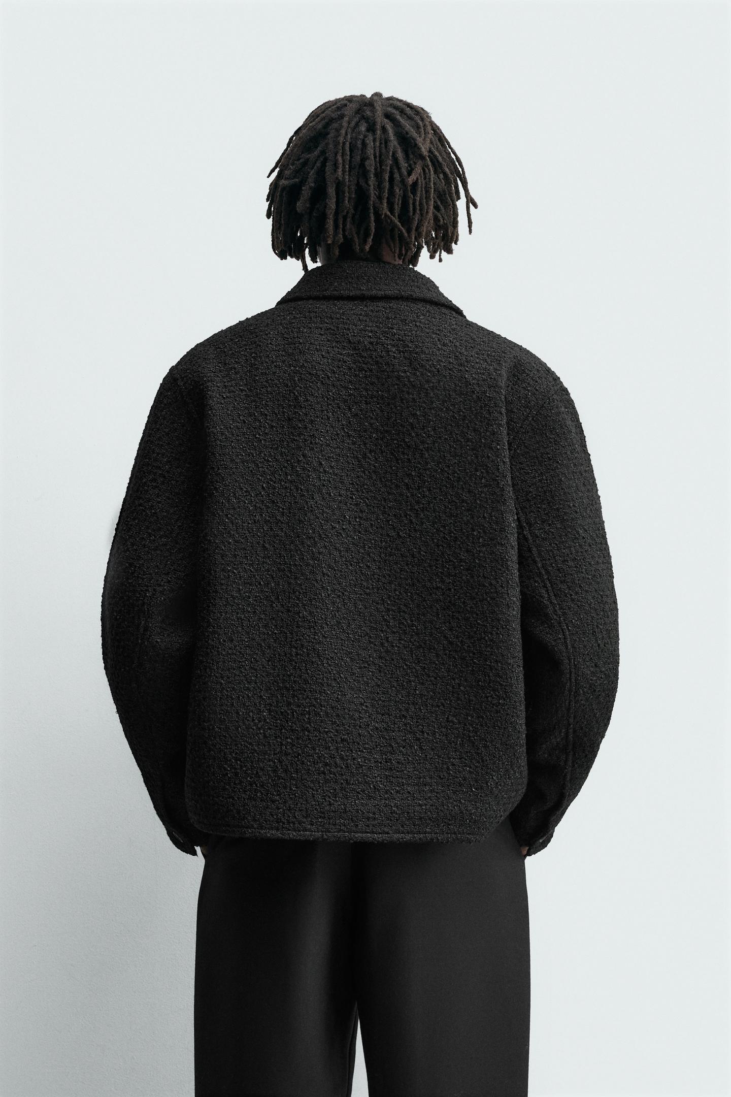 TEXTURED POCKET OVERSHIRT