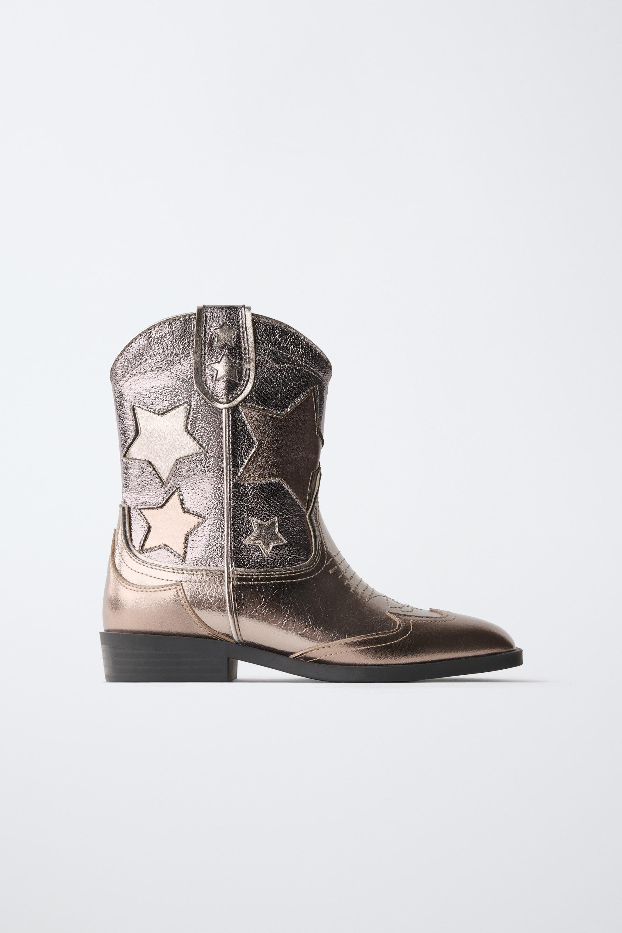 BOTA COWBOY ESTRELLAS METALIZADA