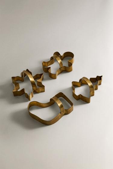 LOT MOULES À PÂTISSERIE ACIER NOËL (LOT DE 4) - Or / Argent de Zara - Image 1