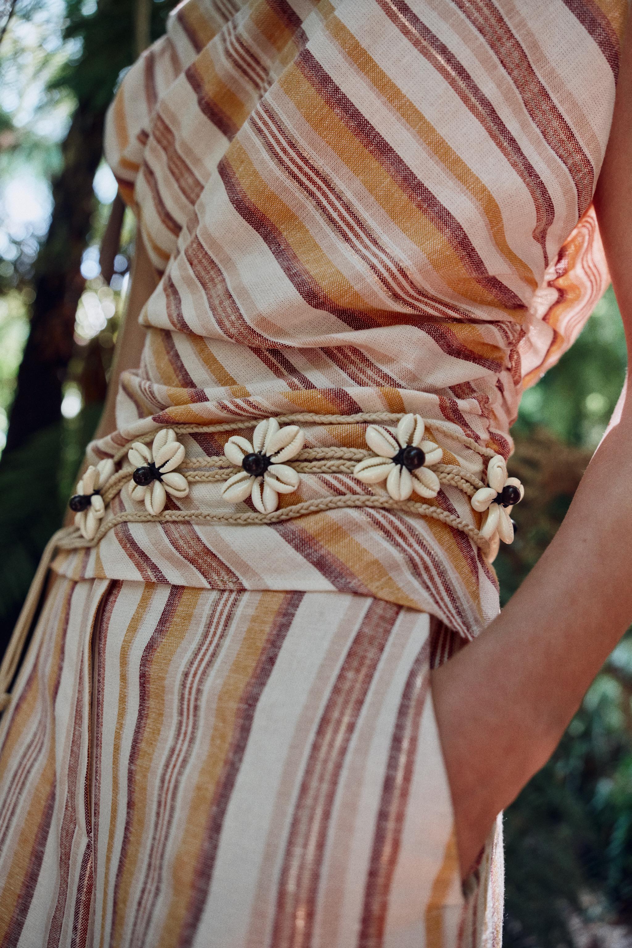 Женские ремни Zara SHELL CORD BELT