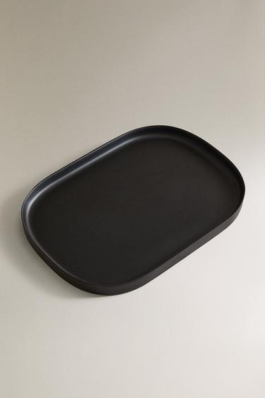 LARGE BLACK RESIN TRAY - Black by Zara - Image 1