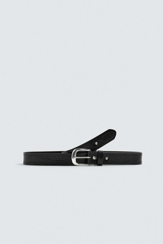 LEATHER STUDDED BELT