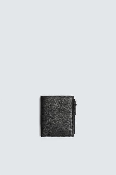 TARGETER DE PELL - Negre de Zara