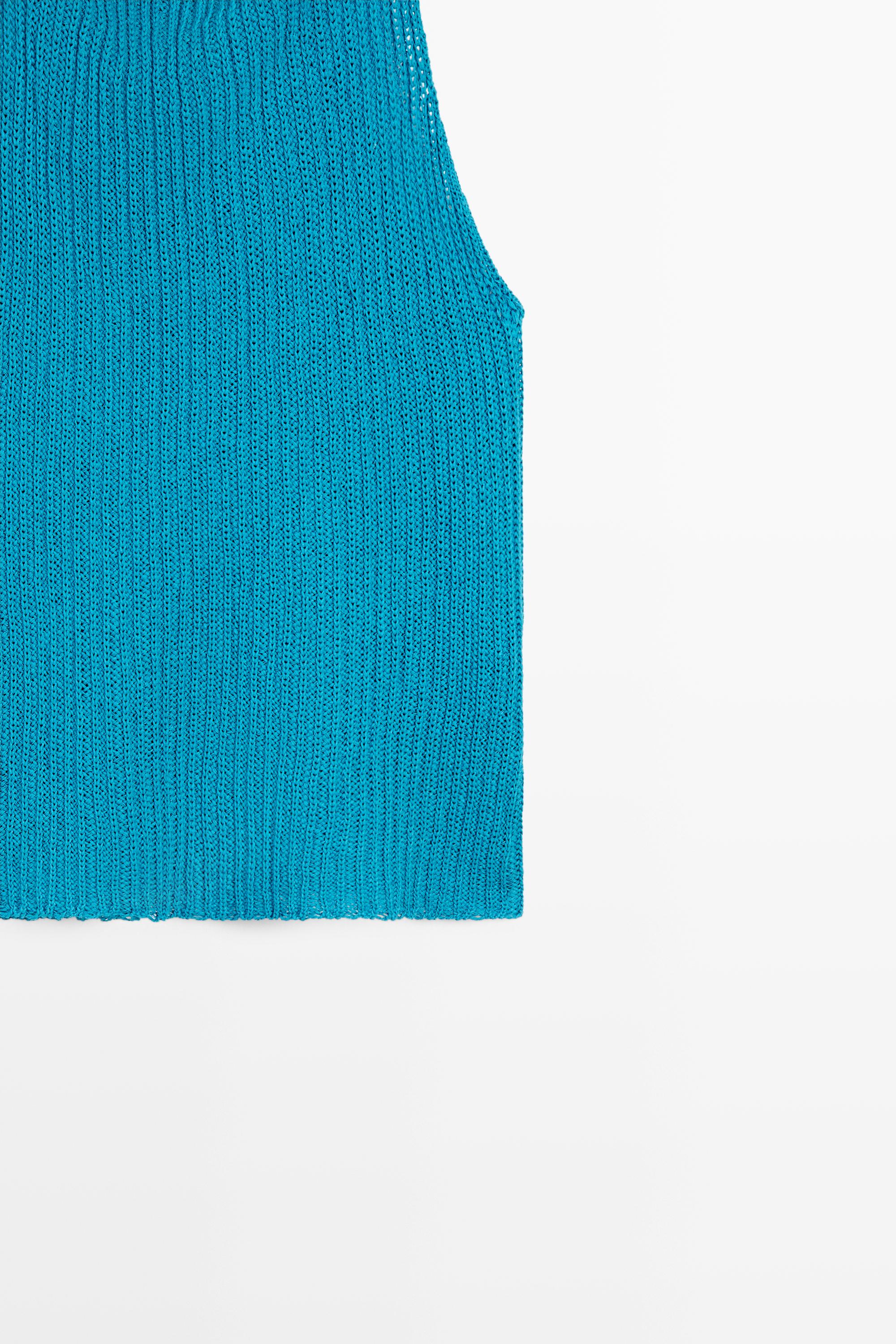 Linen knit top with button details