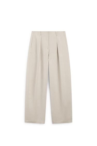 Pantalón detalle pinzas - LIMITED EDITION - Arena de Zara