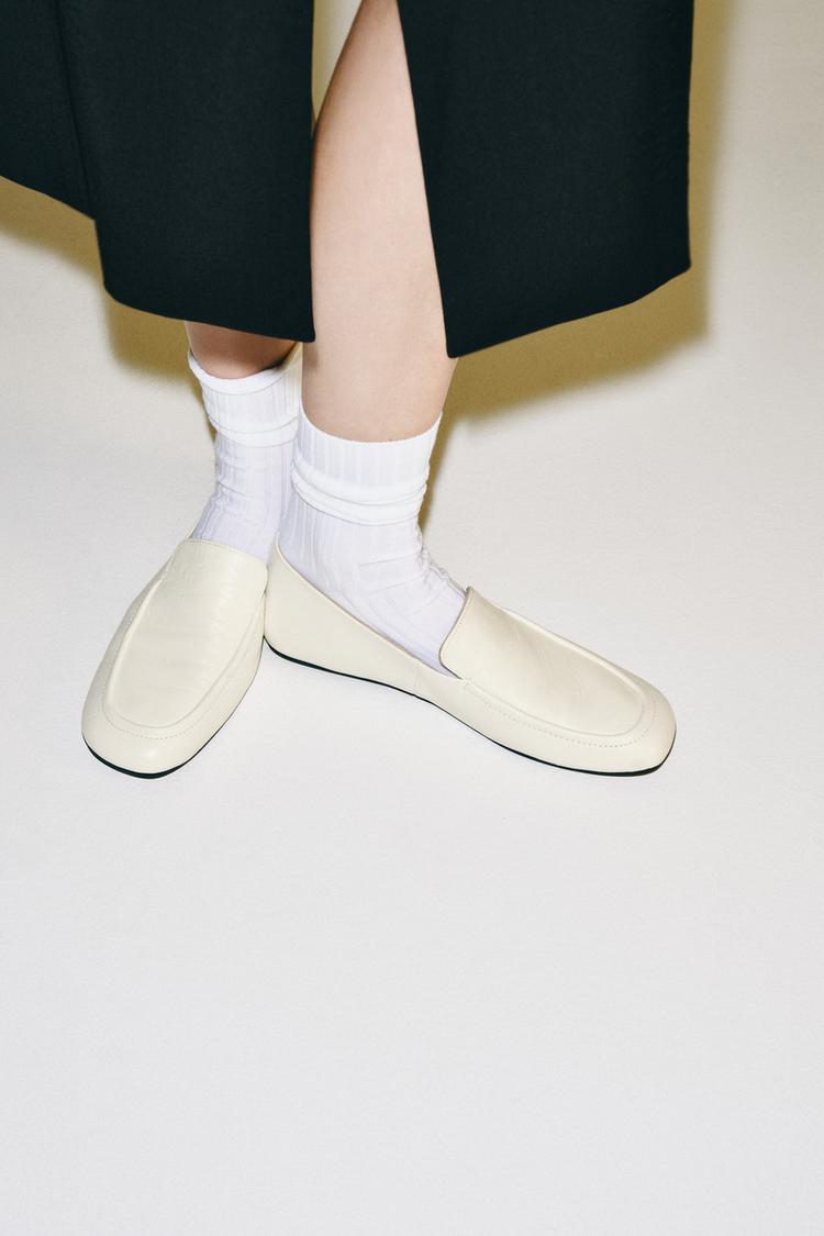 Mocasines planos de cuero suave 2