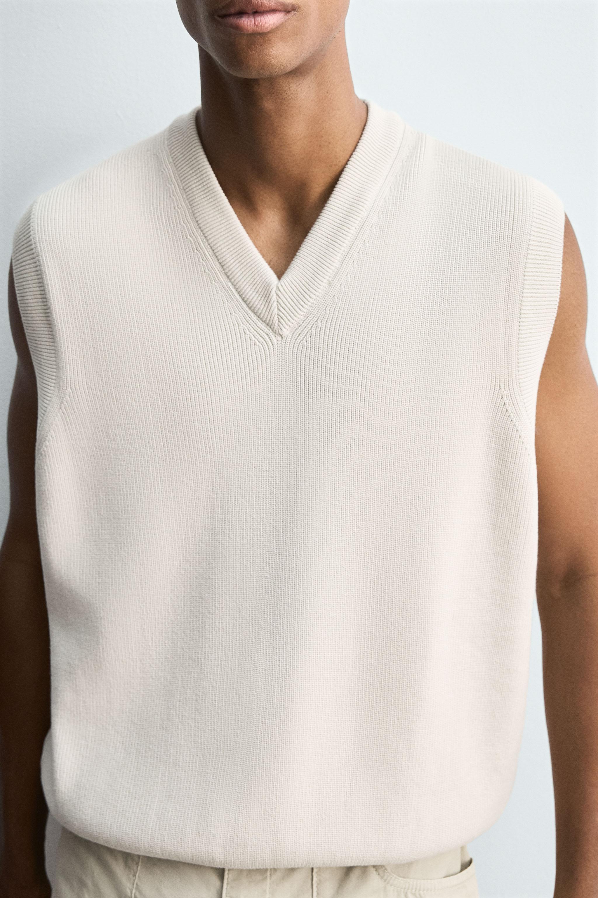 GILET EN MAILLE DE COTON