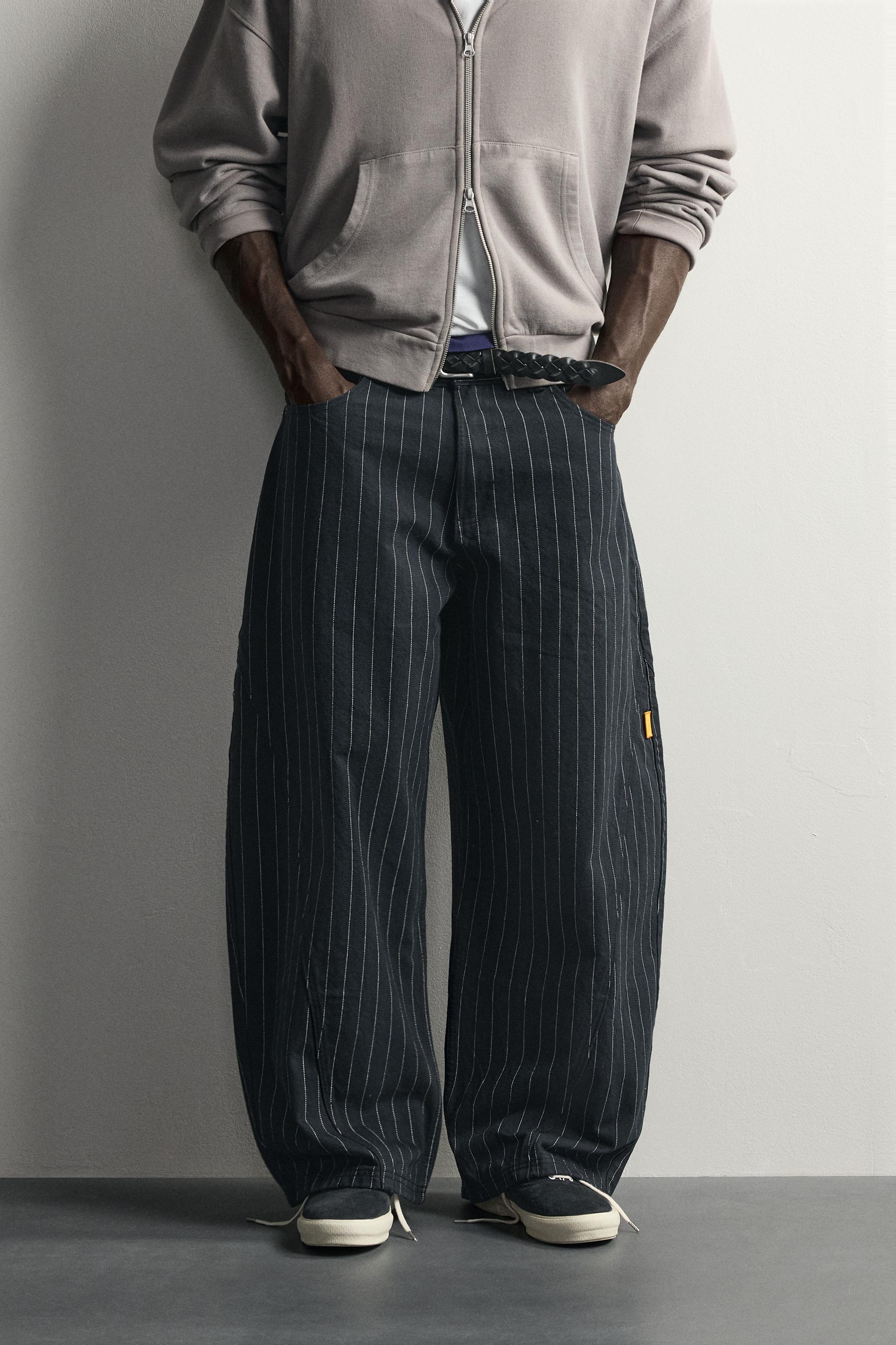 PINSTRIPE BALLOON FIT PANTS - thumbnail 2